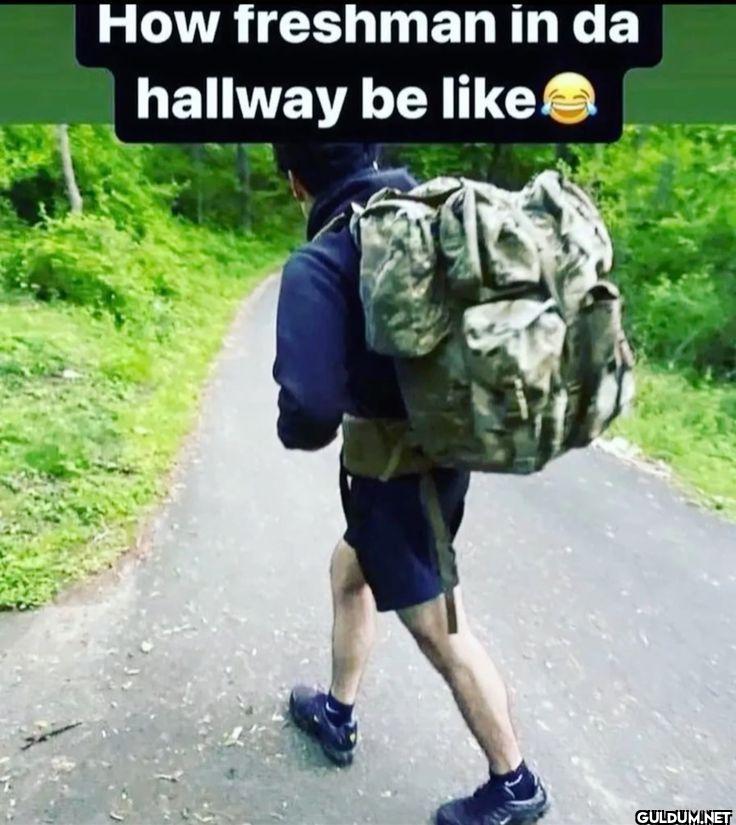 How freshman in da hallway be