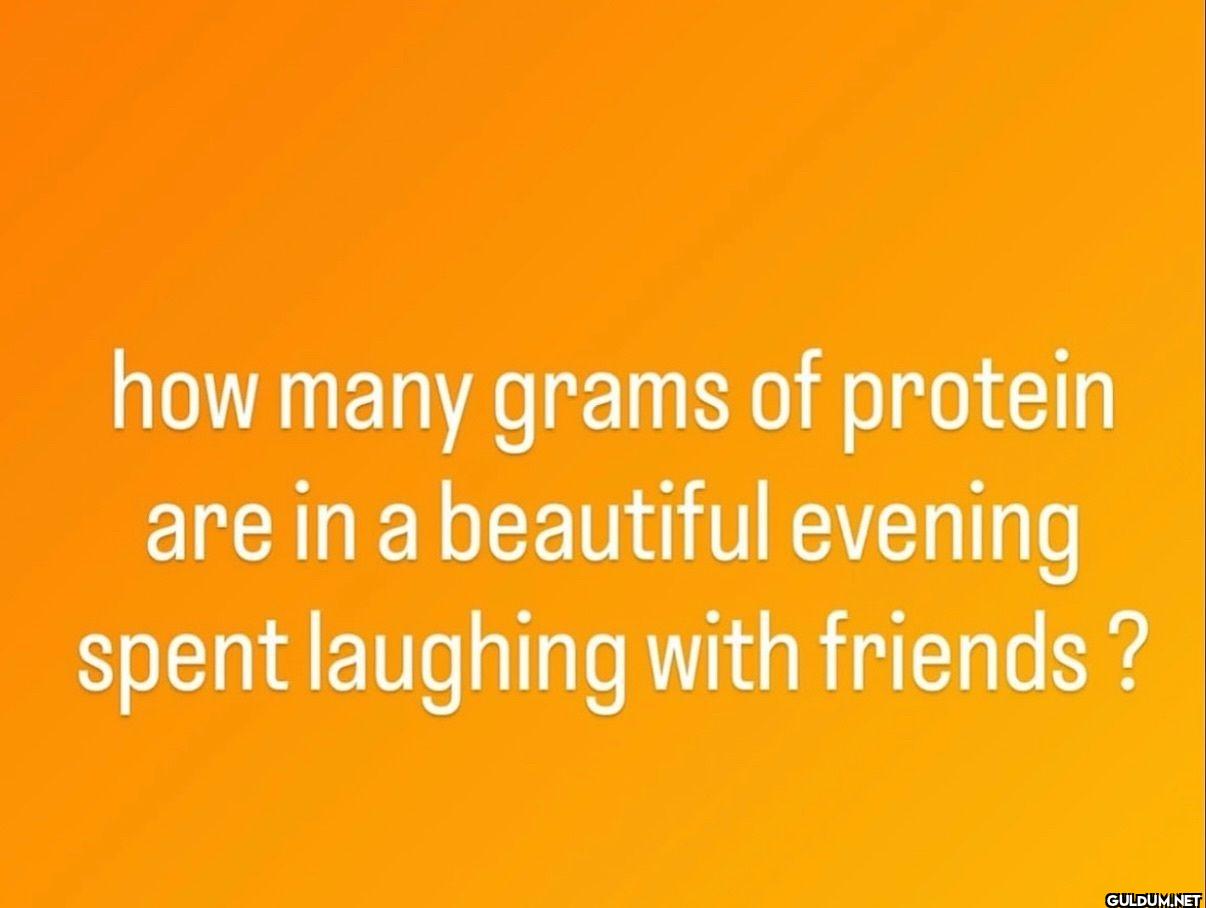 how many grams of protein...