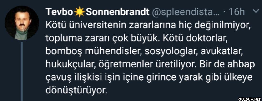 · 16h Kötü üniversitenin...