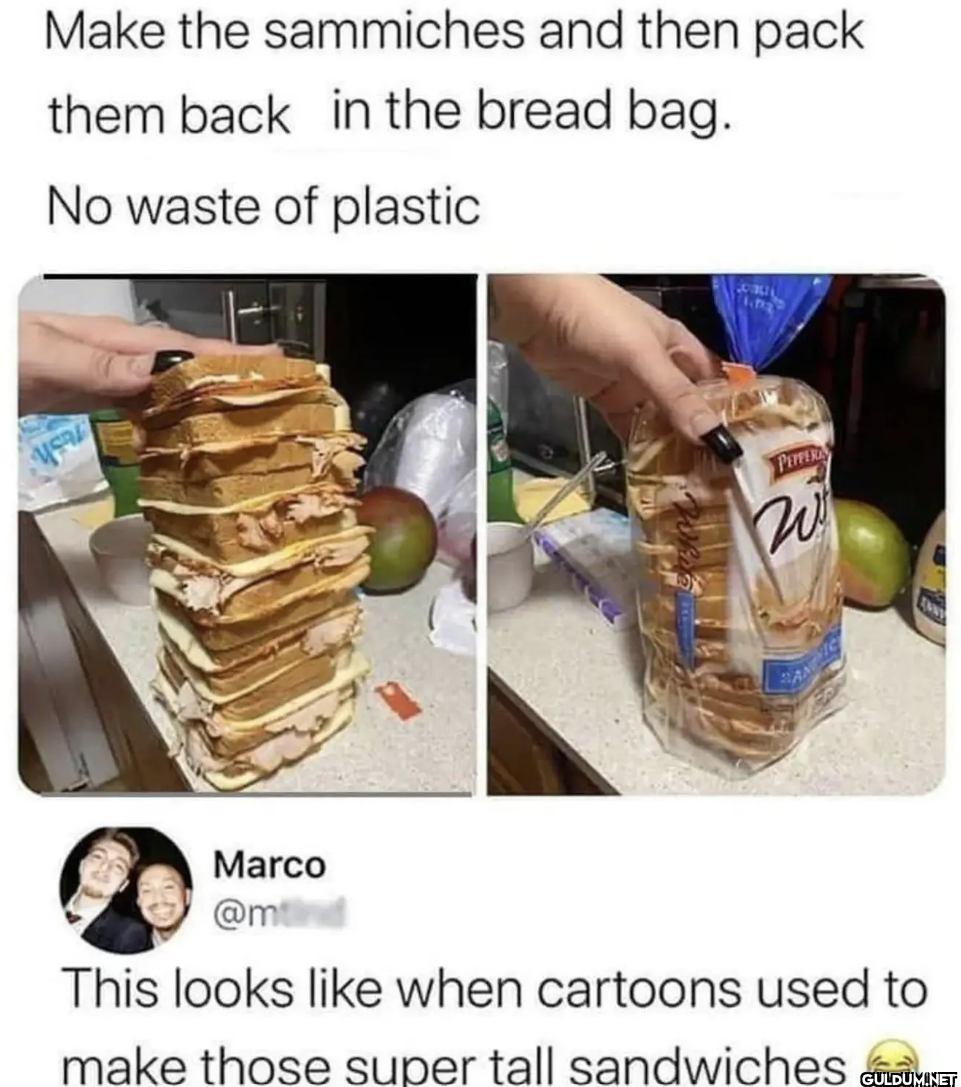 Make the sammiches and...