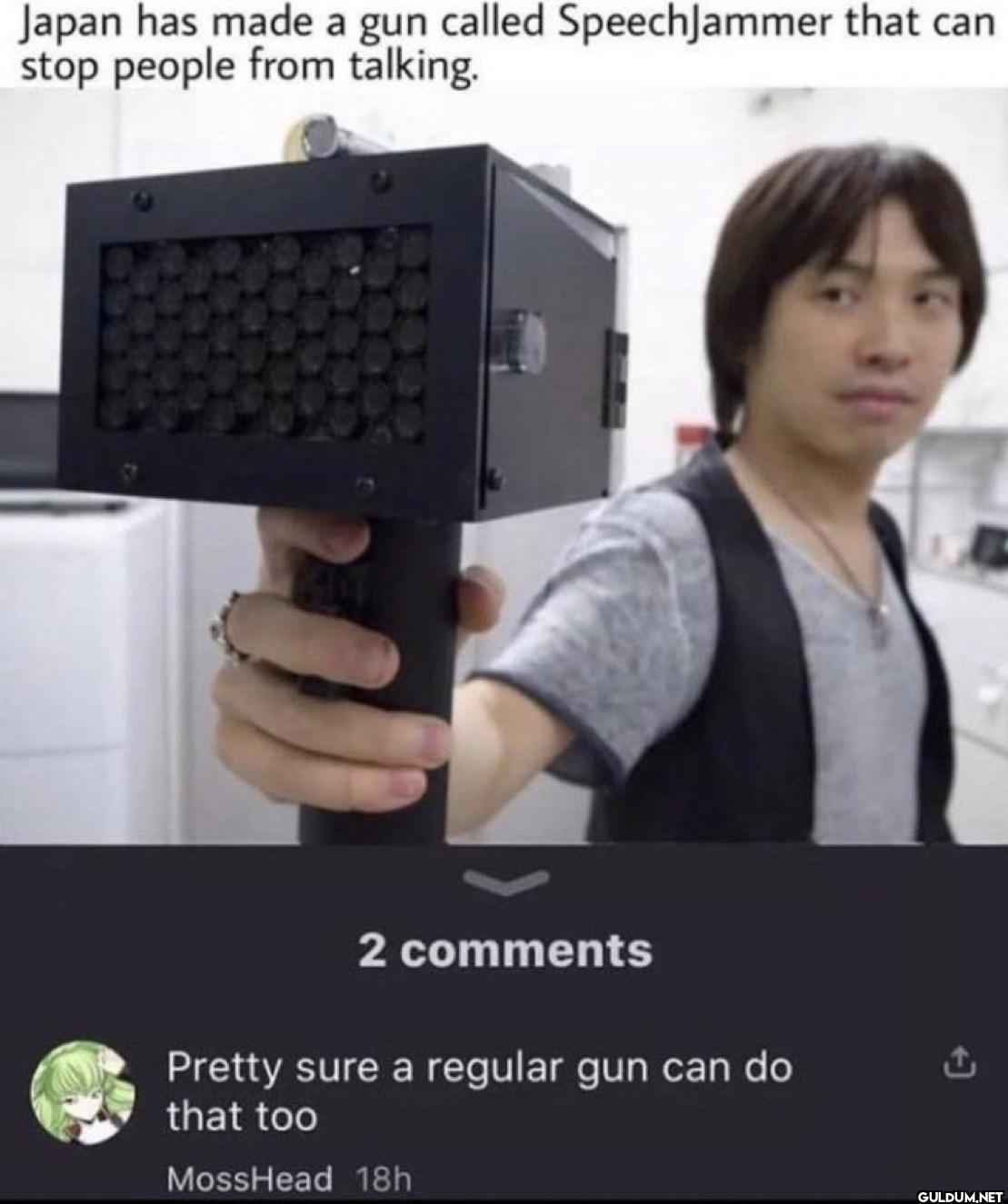 Japan has made a gun...