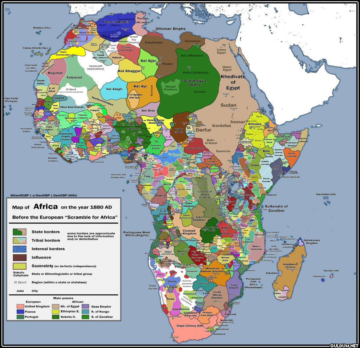 17. Map of Africa on the...
