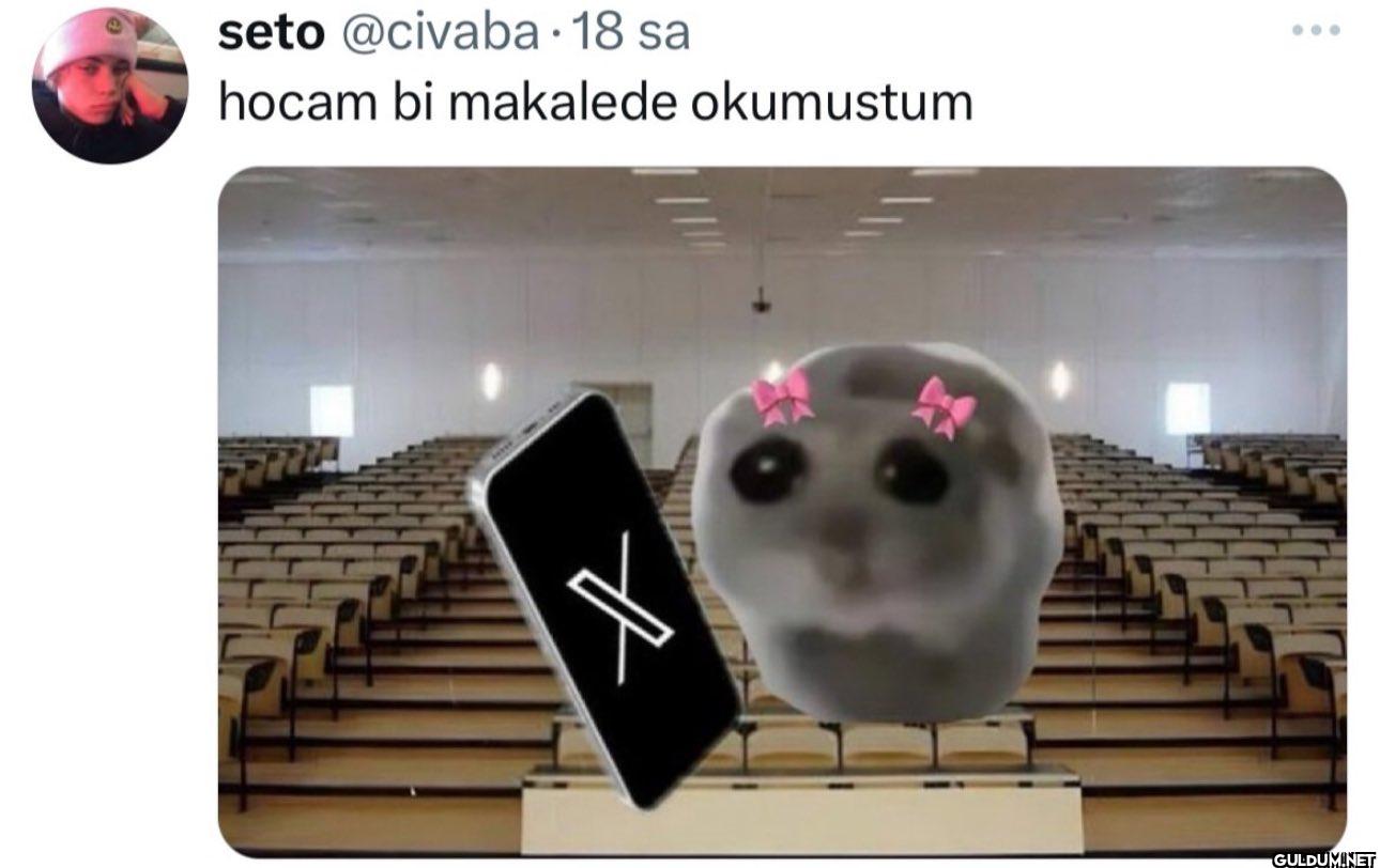 · 18 sa hocam bi makalede...