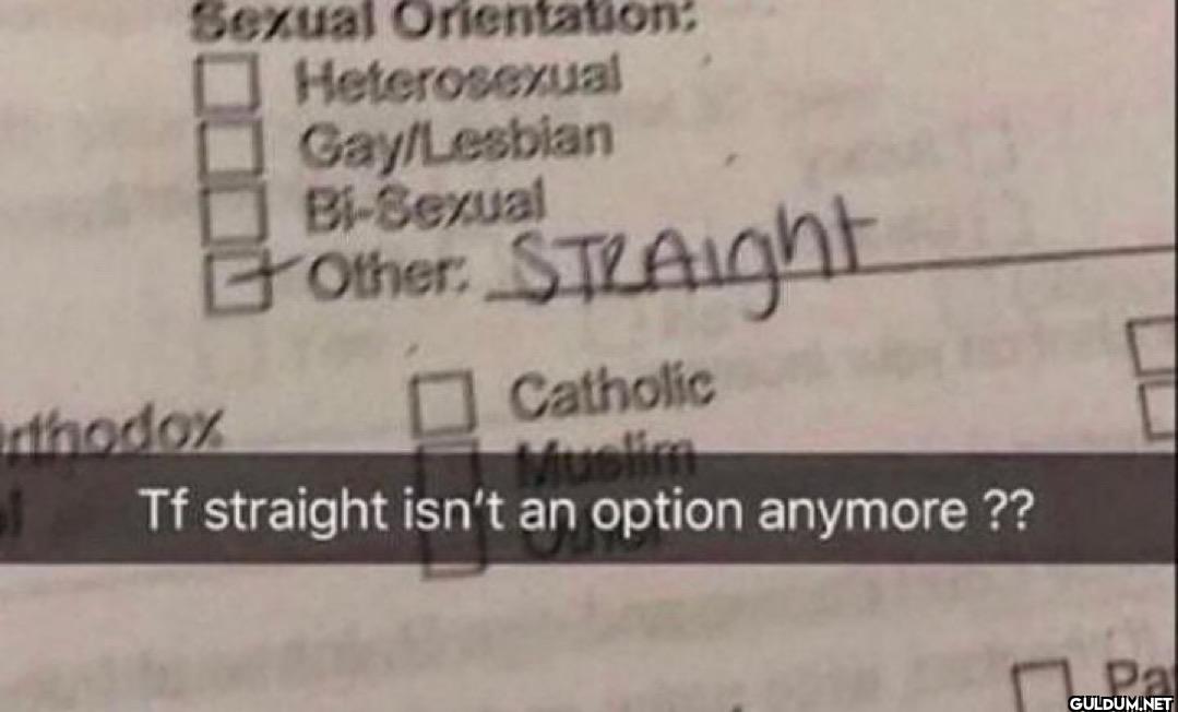 rthodox Sexual...