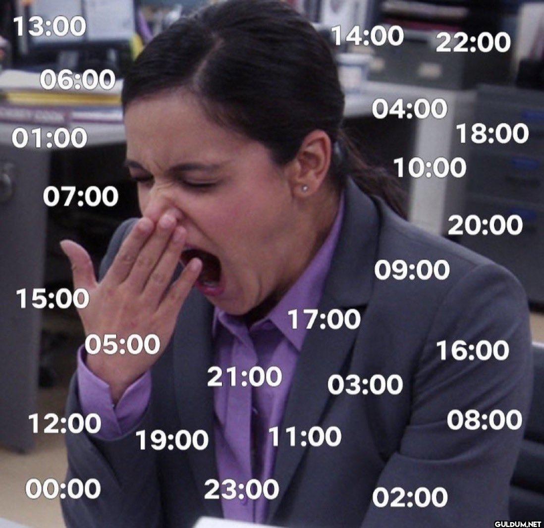 me everyday:    13:00...