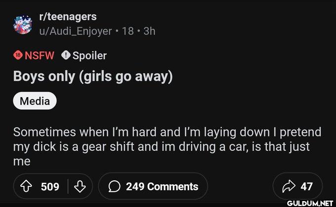 r/teenagers u/Audi_Enjoyer...
