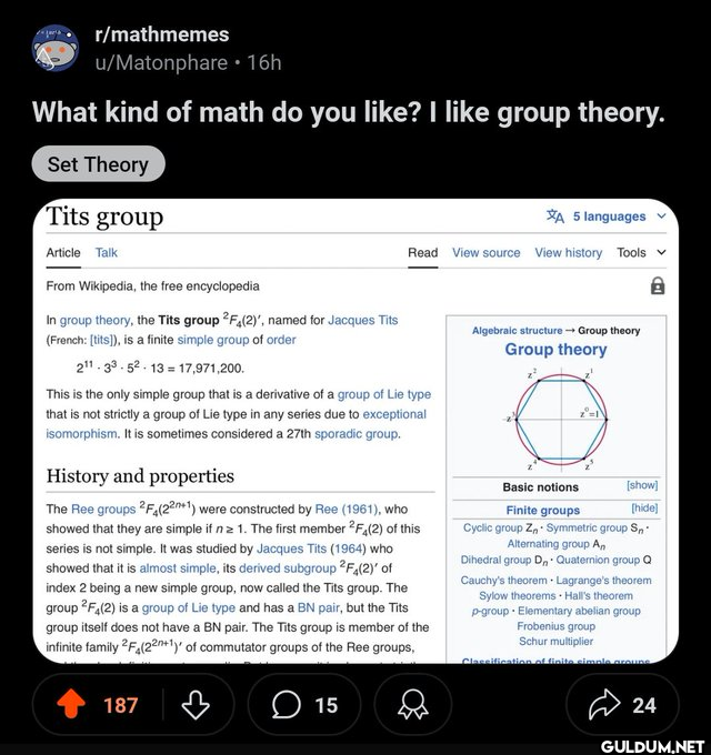 r/mathmemes u/Matonphare⚫...