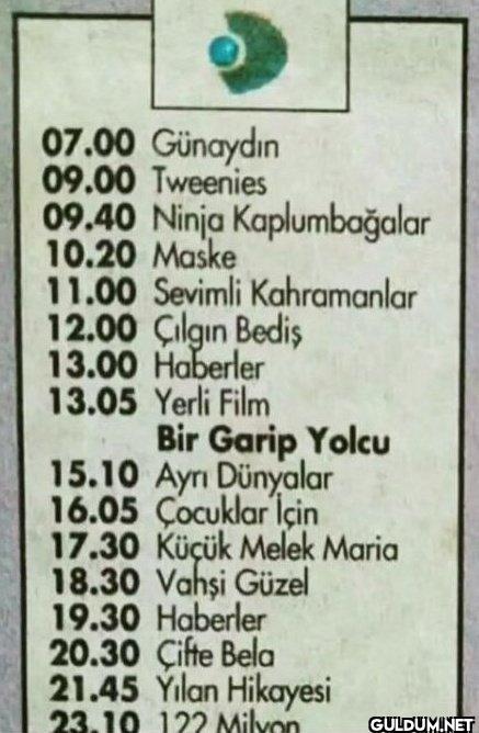 Şöyle çocukluğumuzdaki...