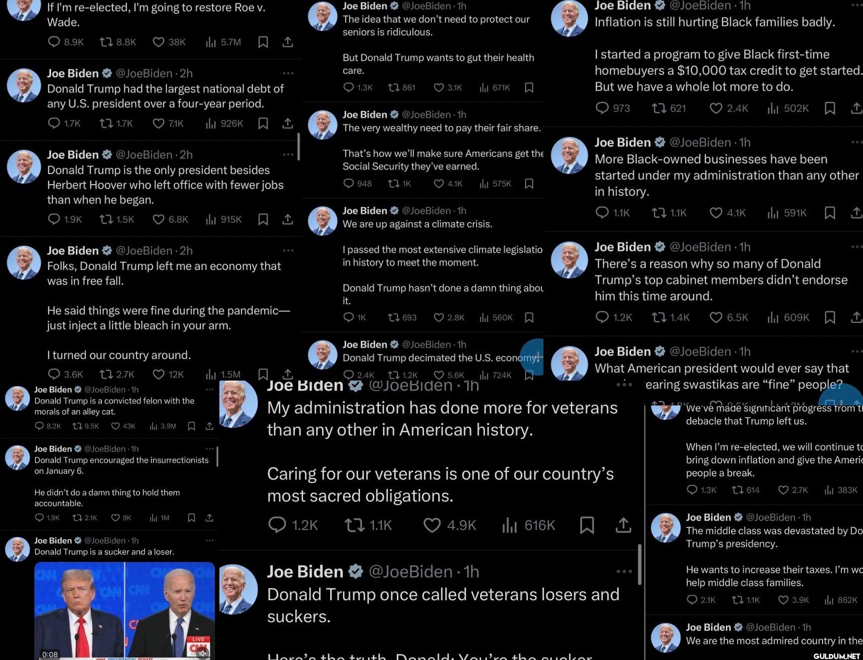 Joe Biden tweeted 23 times...
