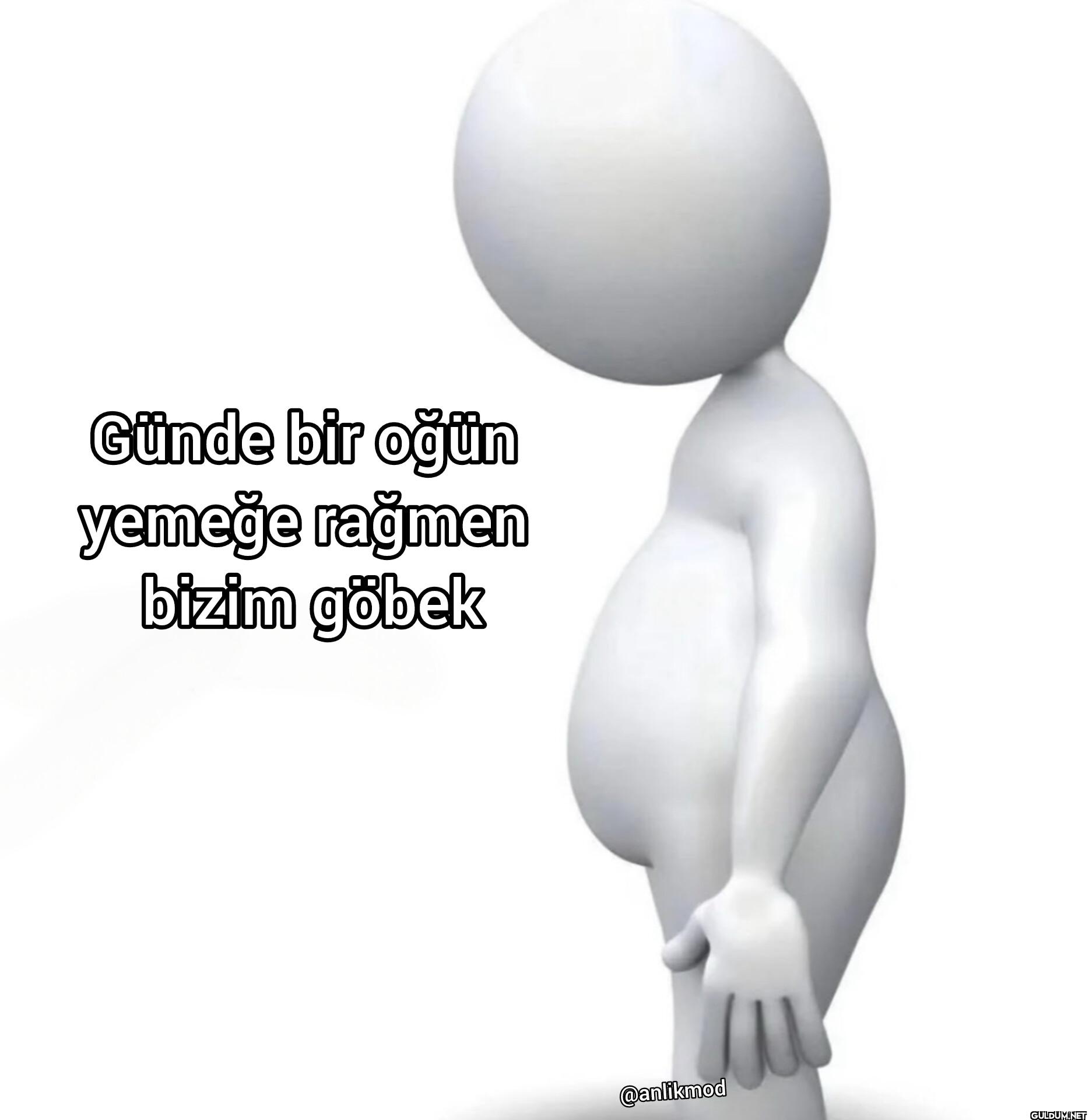 Günde bir oğün yemeğe...