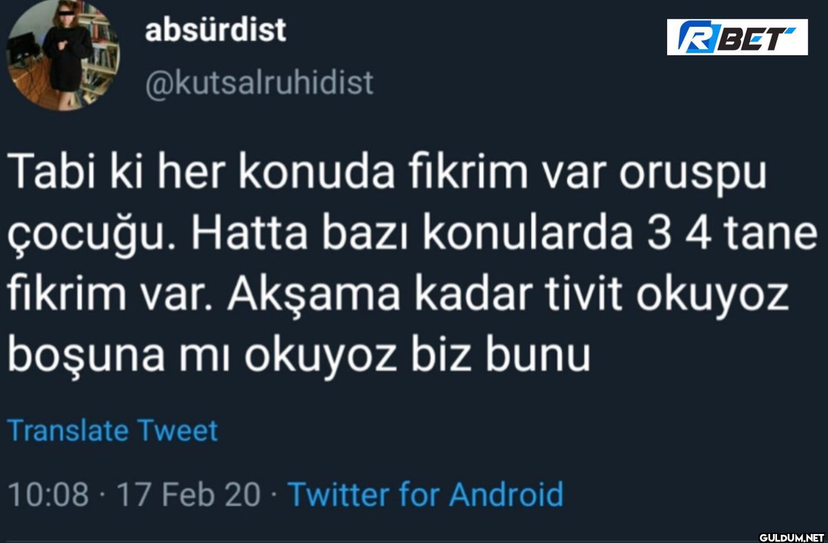 RBET Tabi ki her konuda...