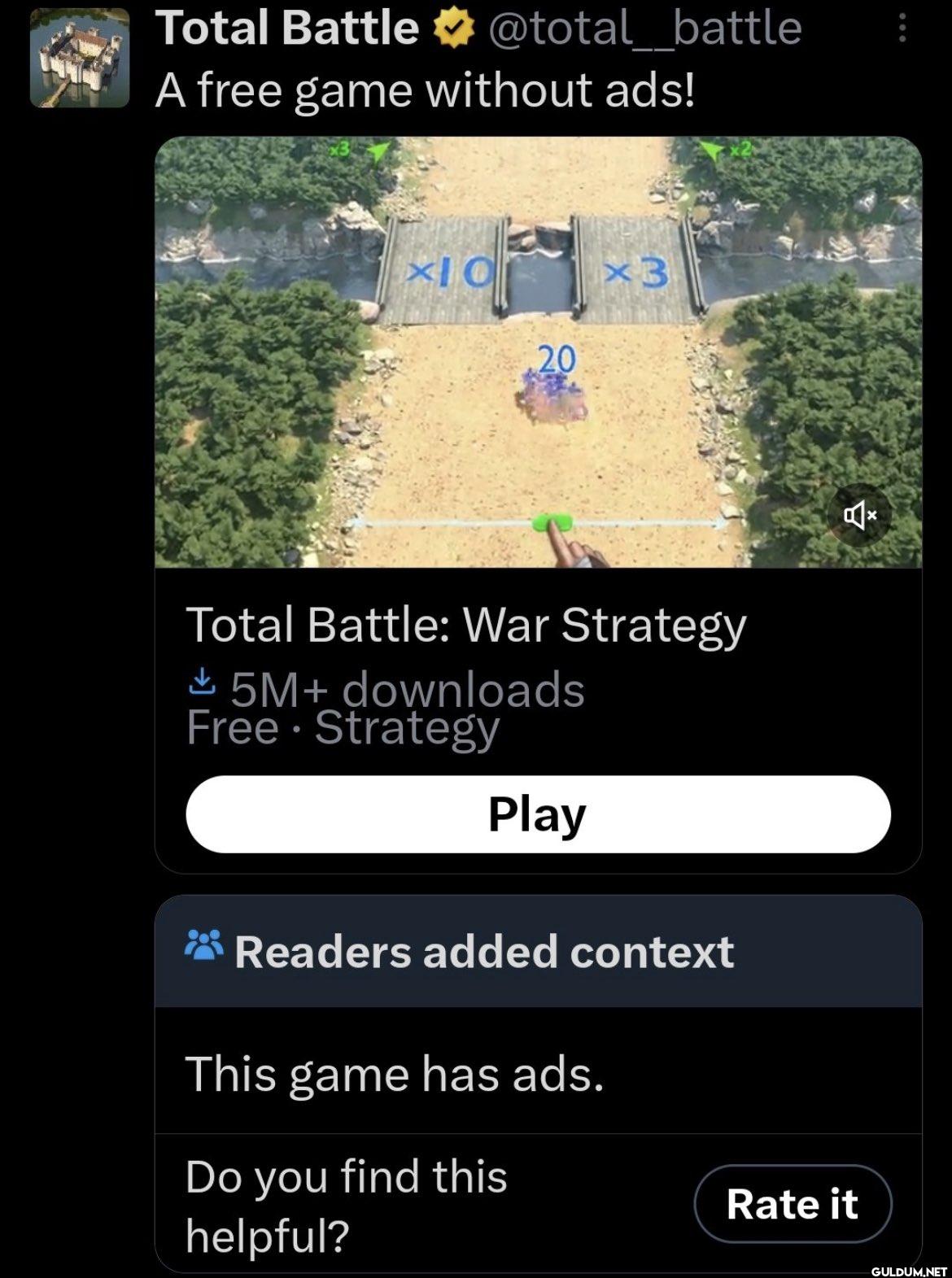 A free game without ads!...