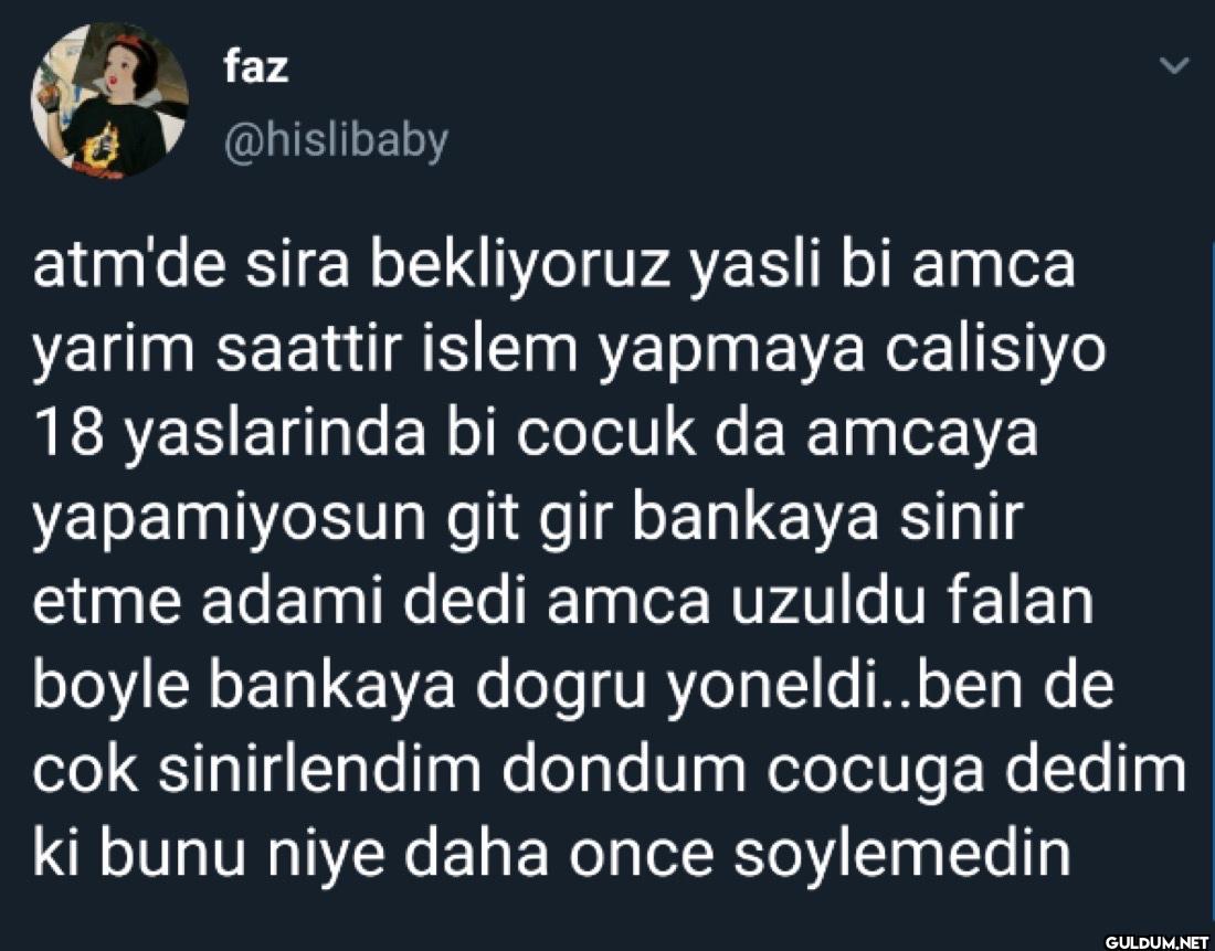 atm'de sira bekliyoruz...
