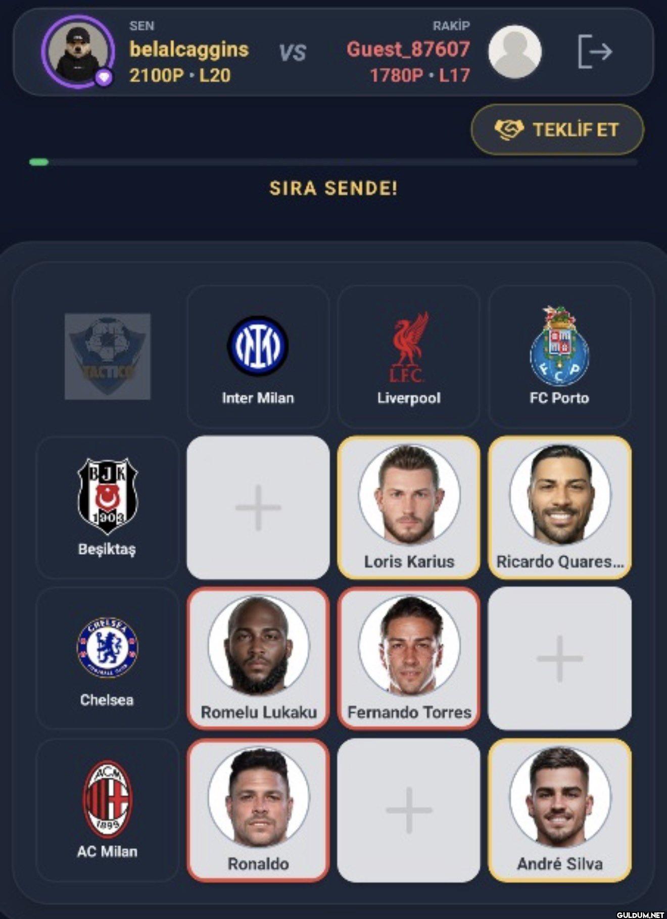 Beşiktaş-Milan maçında...