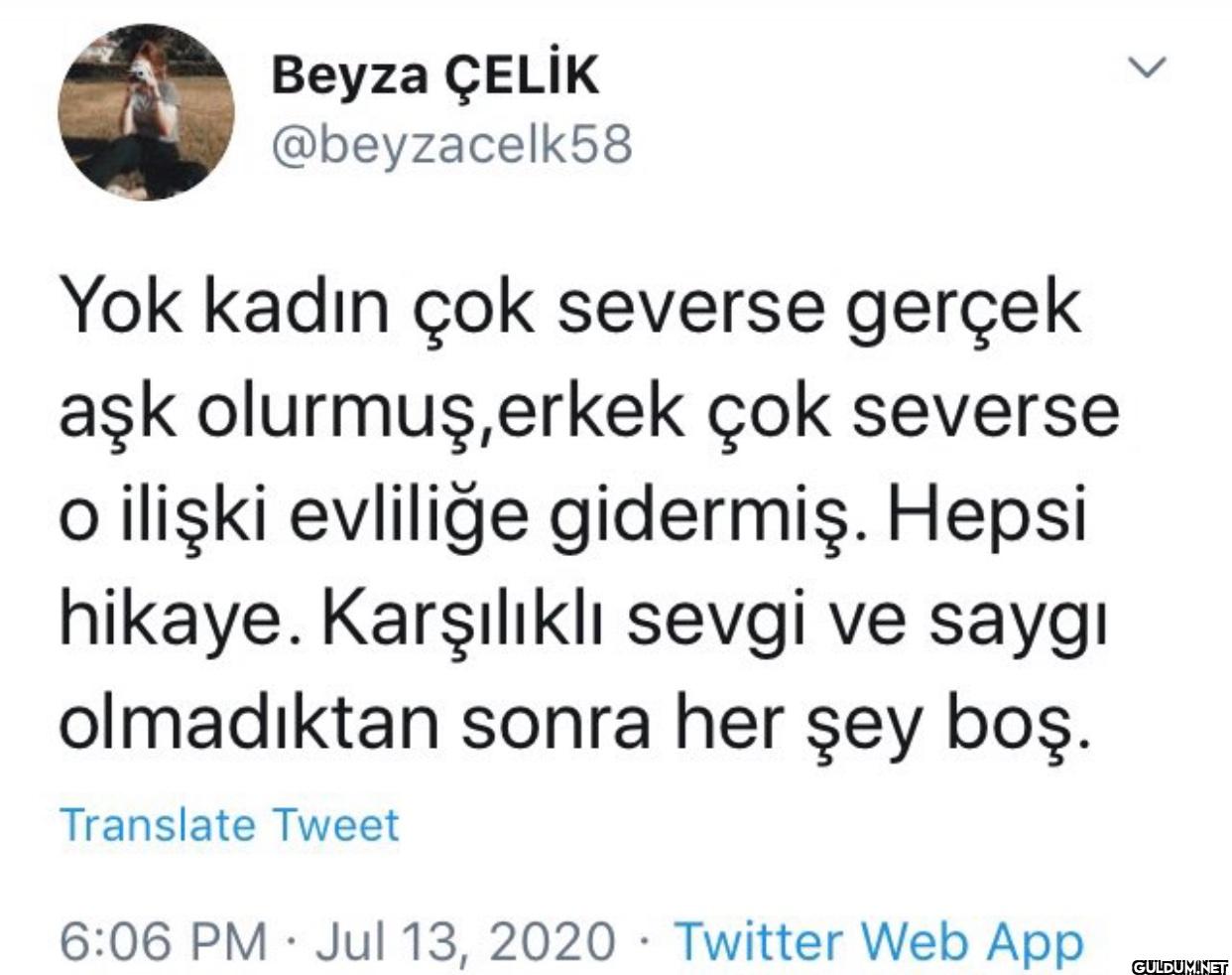 Yok kadın çok severse...