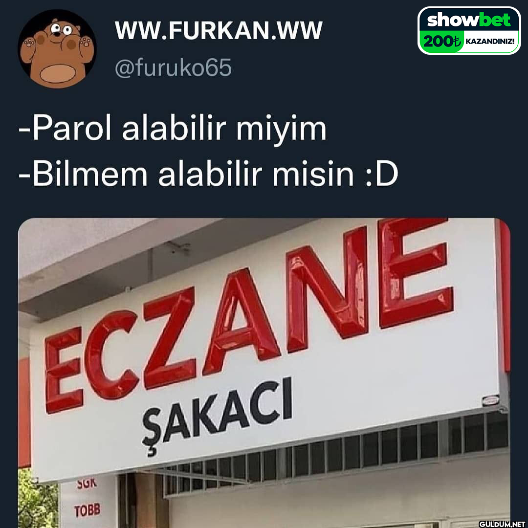 -Parol alabilir miyim...