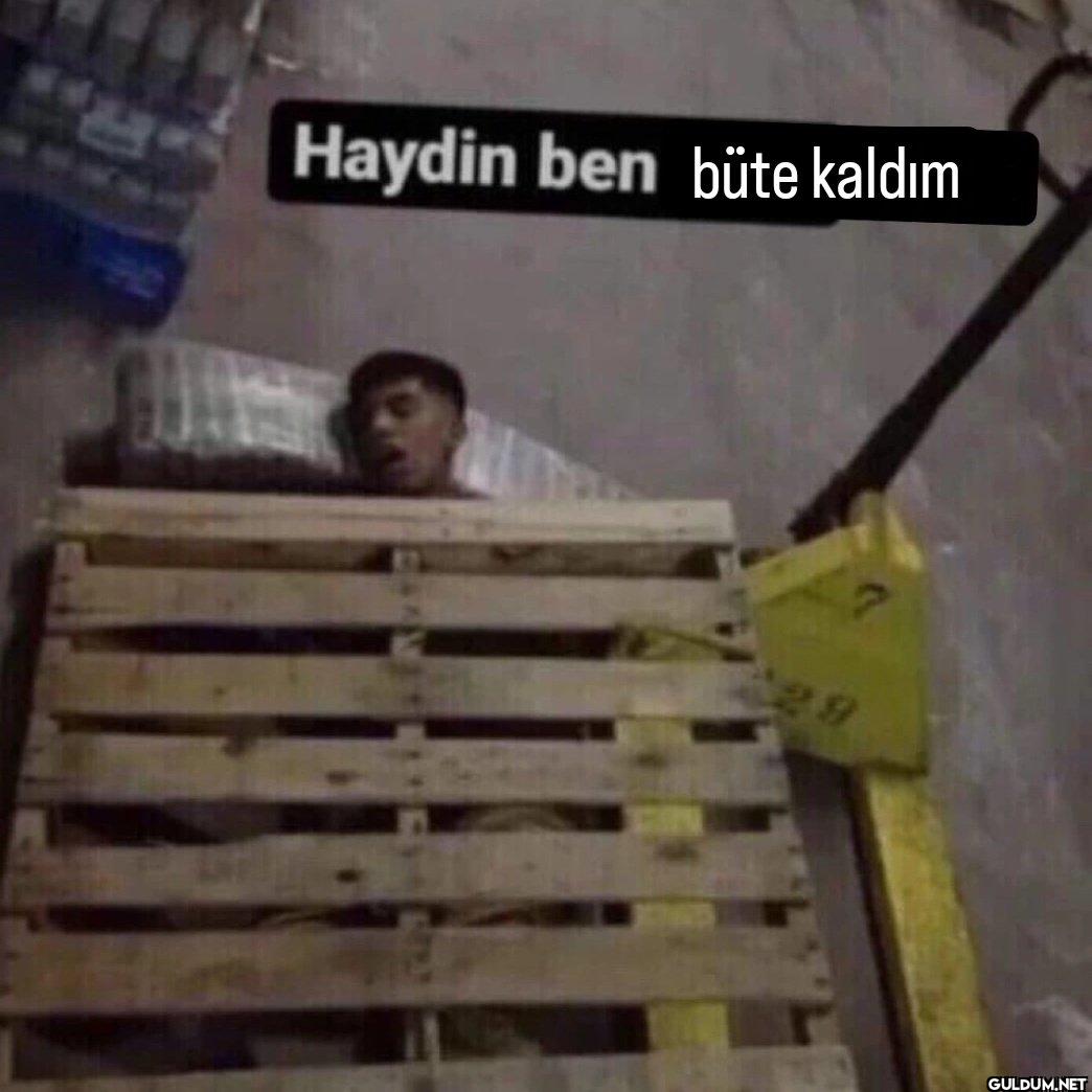 Haydin ben büte kaldım