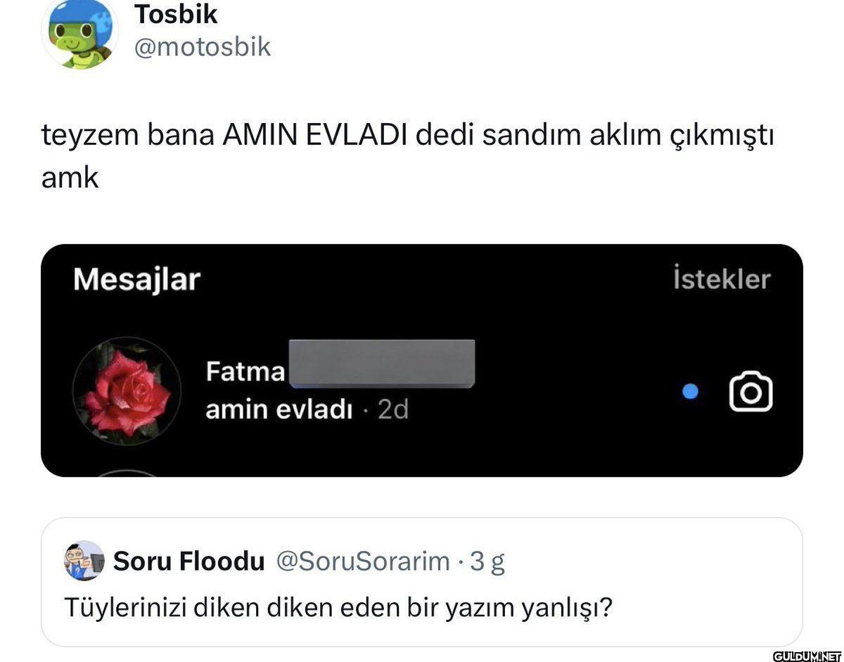 teyzem bana AMIN EVLADI...