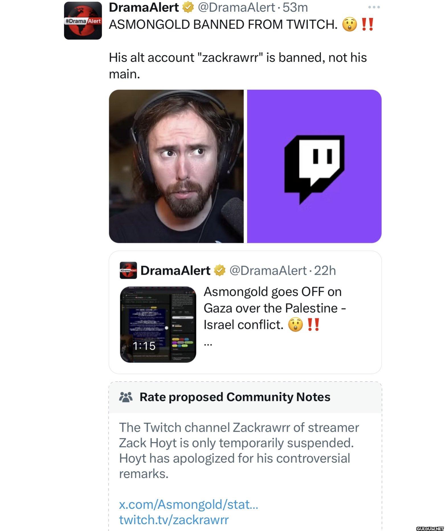 ASMONGOLD BANNED FROM...