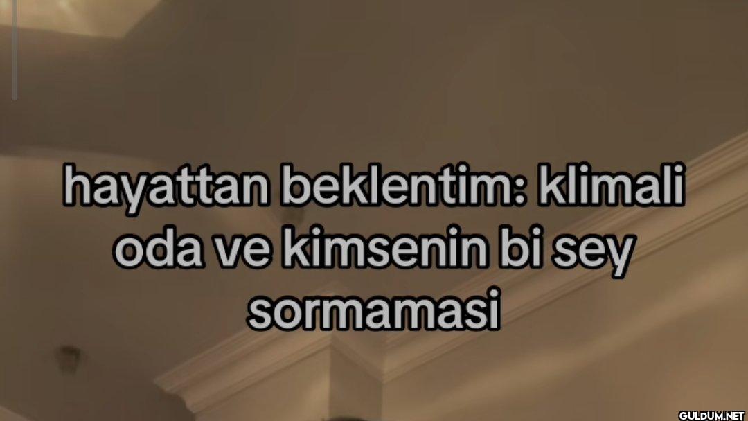 hayattan beklentim:...