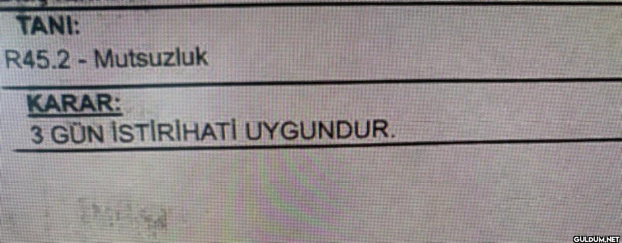 TANI R45.2 - Mutsuzluk...