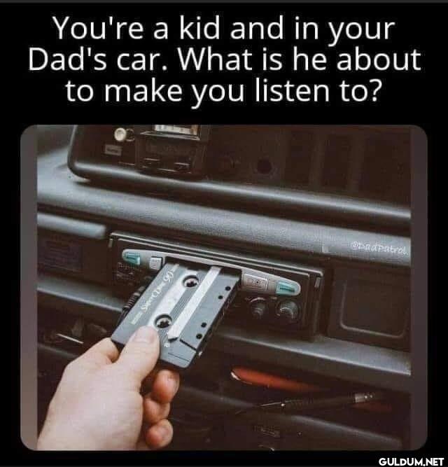 You're a kid and in your...