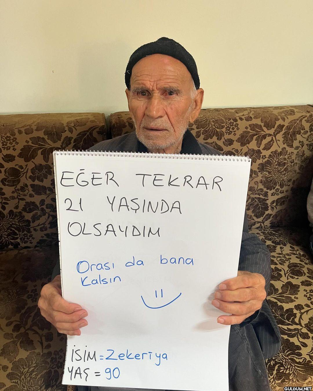 Dedem saplamayı özlemiş...