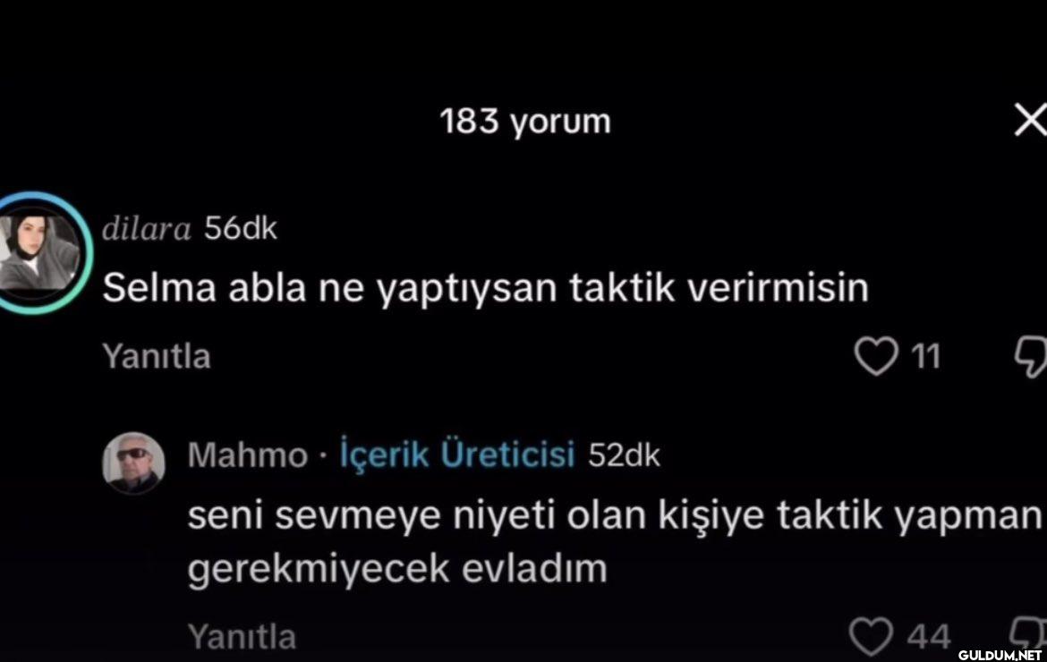 183 yorum dilara 56dk...