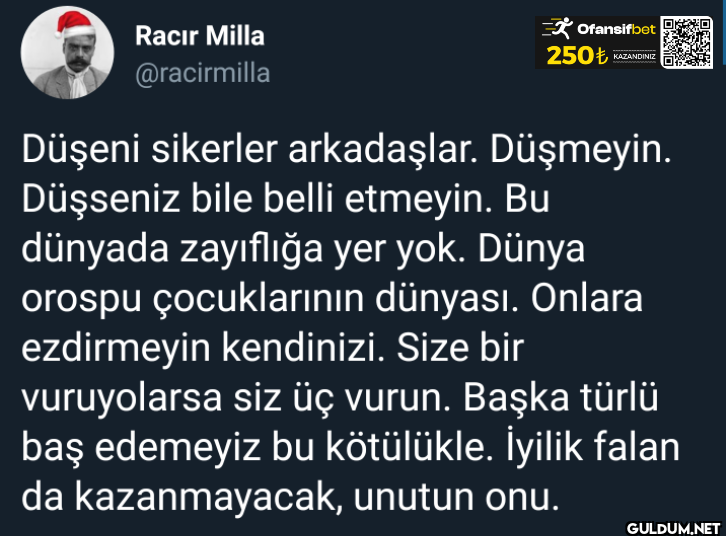 Ofansifbet 250€ KAZANDINIZ...