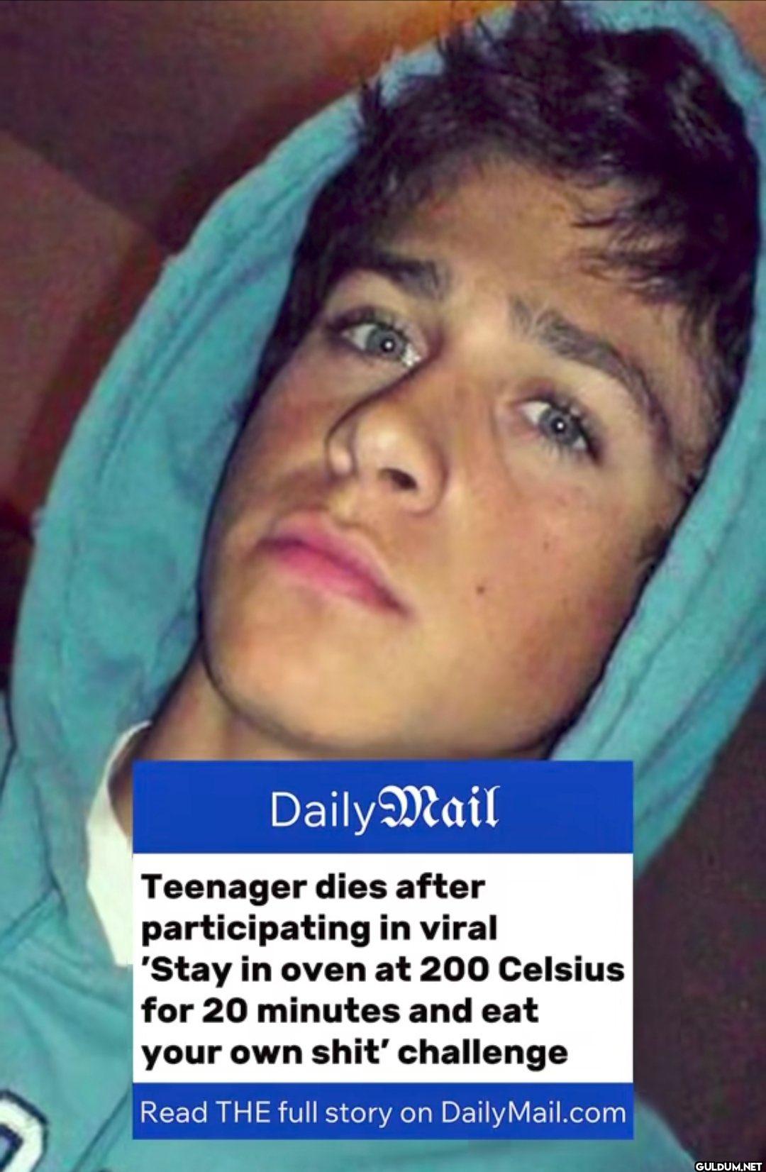 Daily Mail Teenager dies...