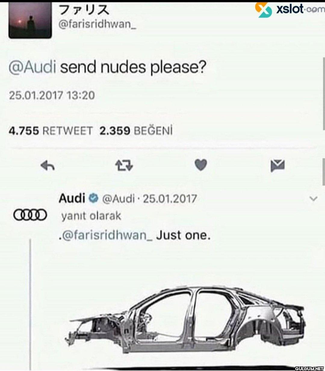 @Audi send nudes please?...