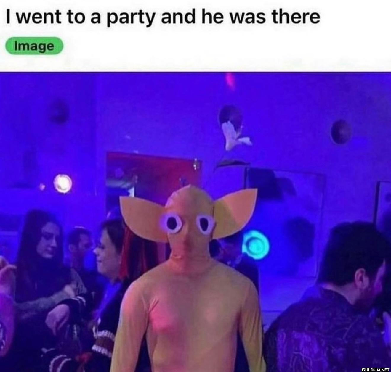 I went to a party and he...