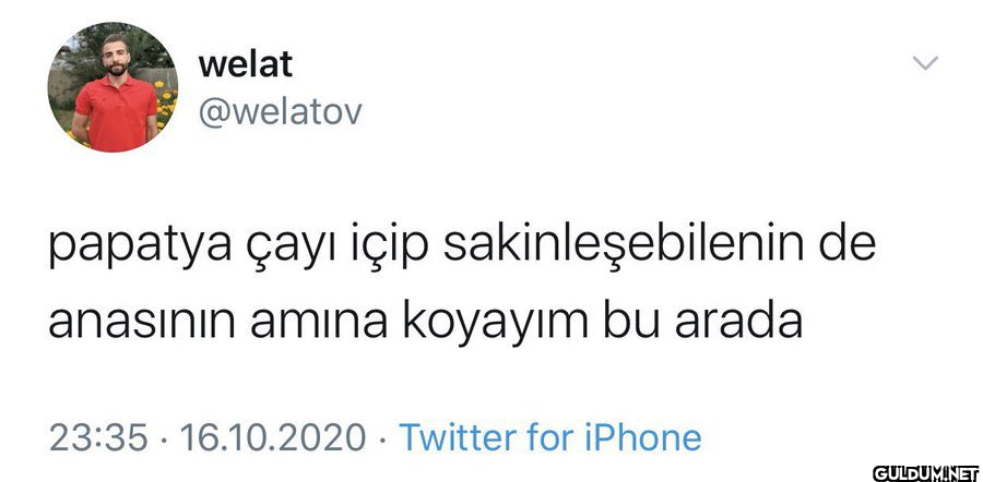 papatya çayı içip...