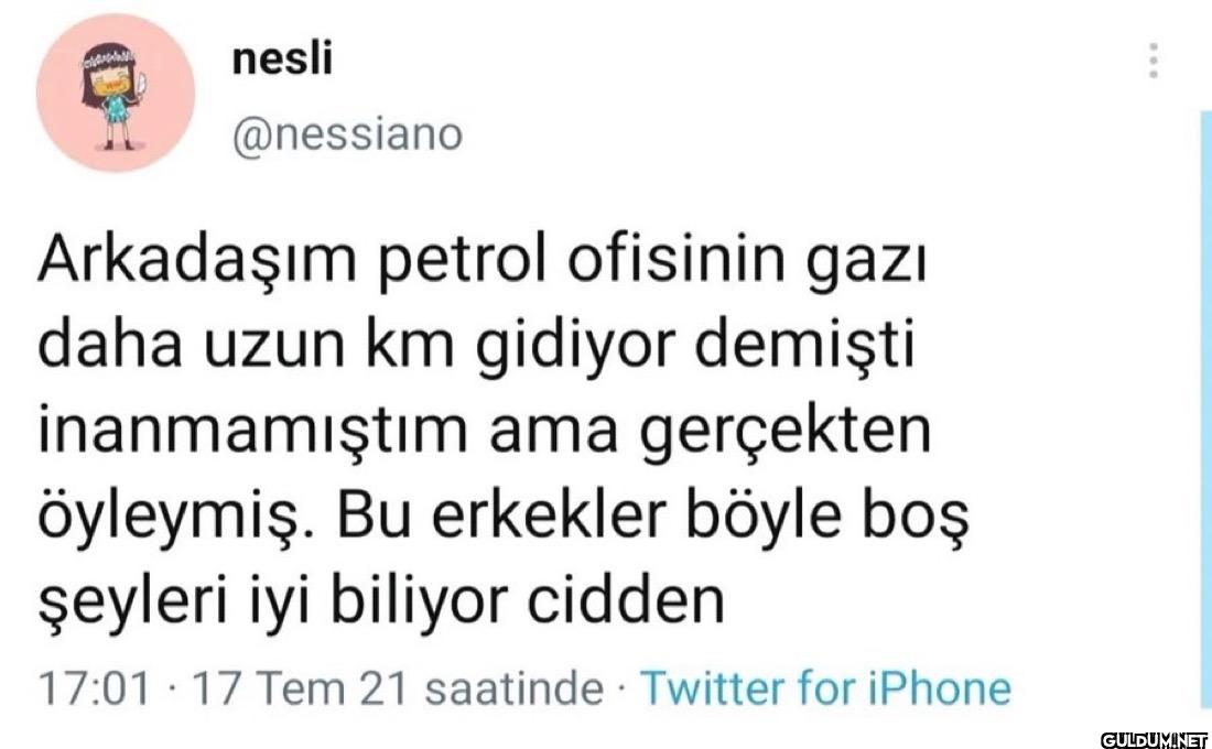 Arkadaşım petrol ofisinin...