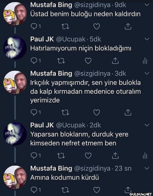 9dk Üstad benim buloğu...