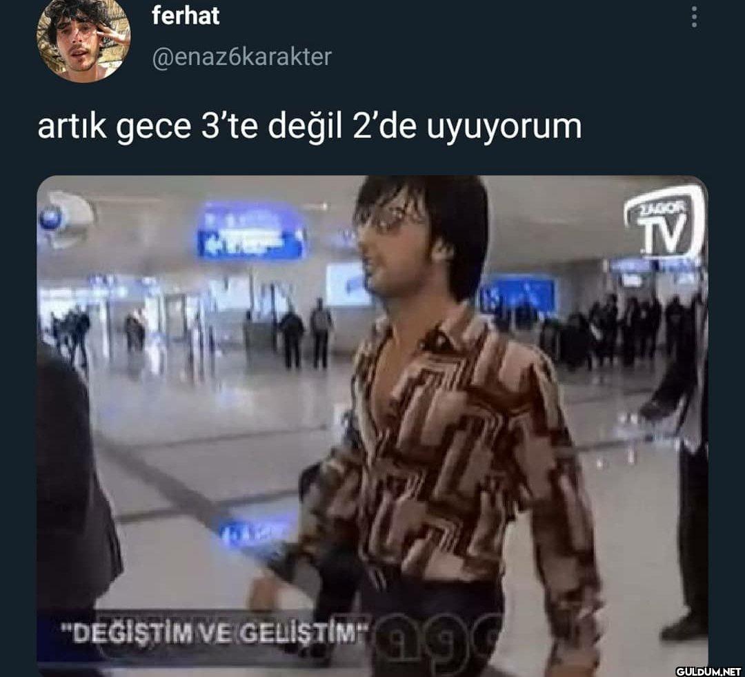 artık gece 3'te değil 2'de...