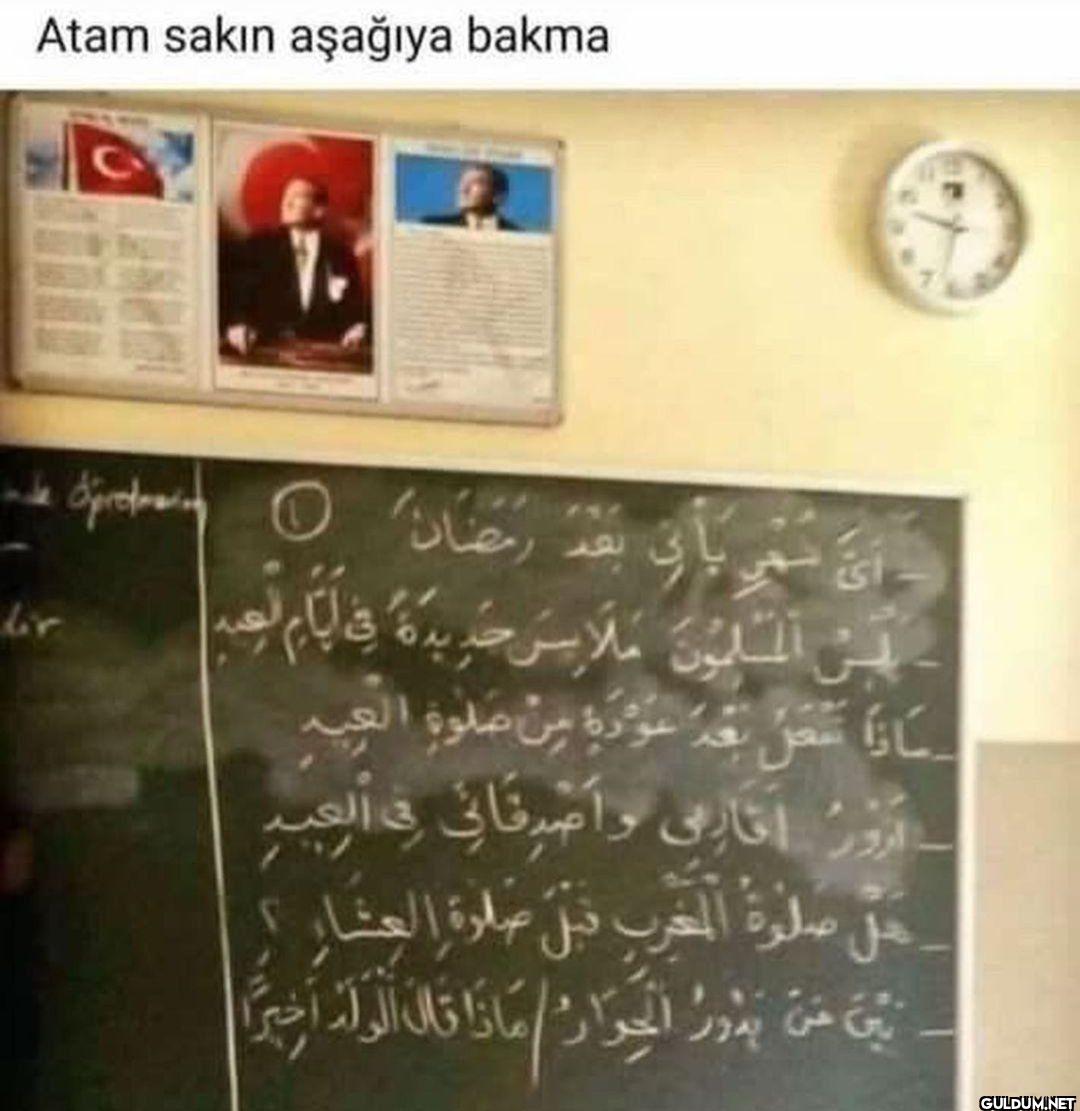 Atam sakın aşağıya bakma...