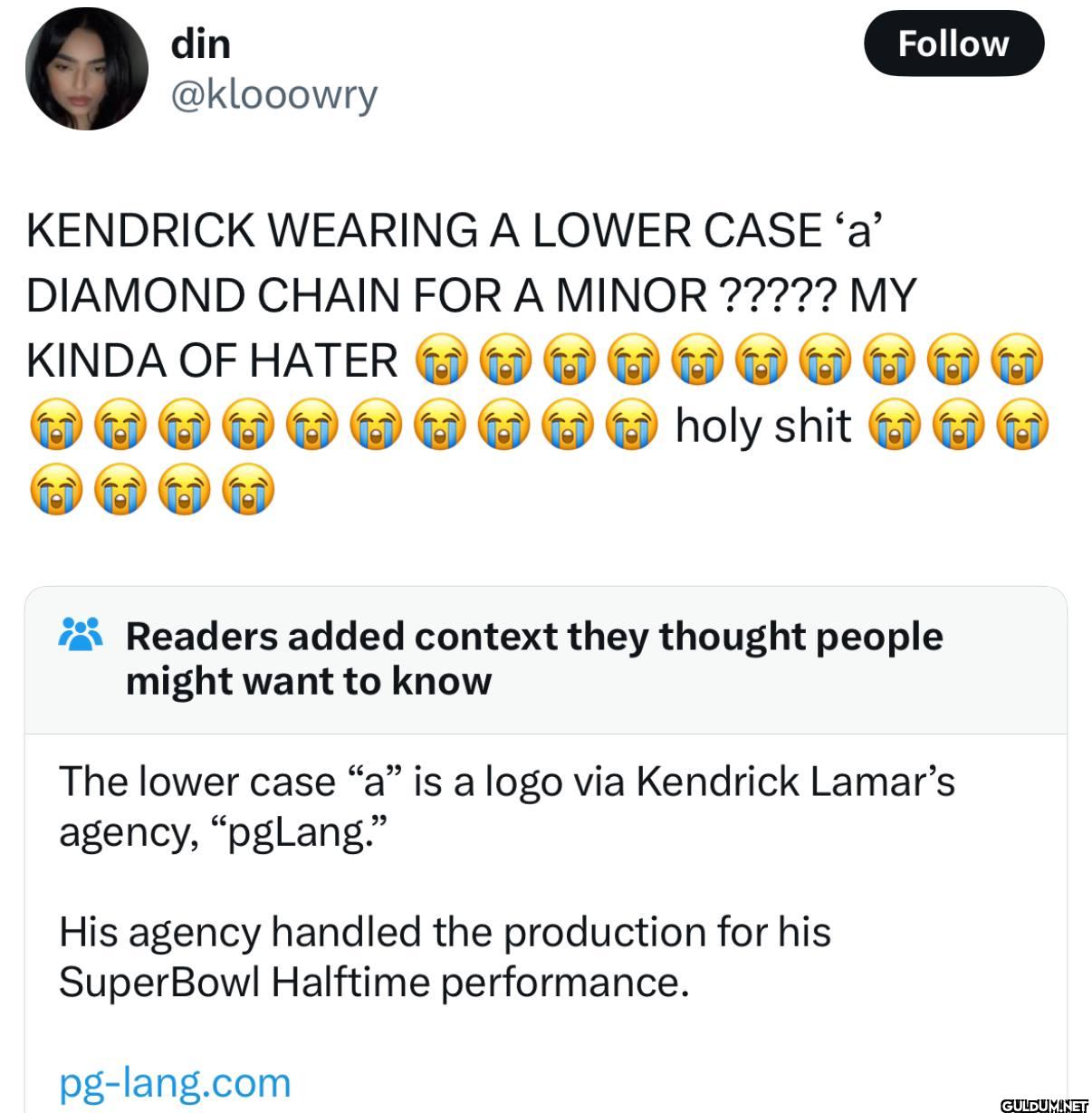 Did you watch Kendrick...