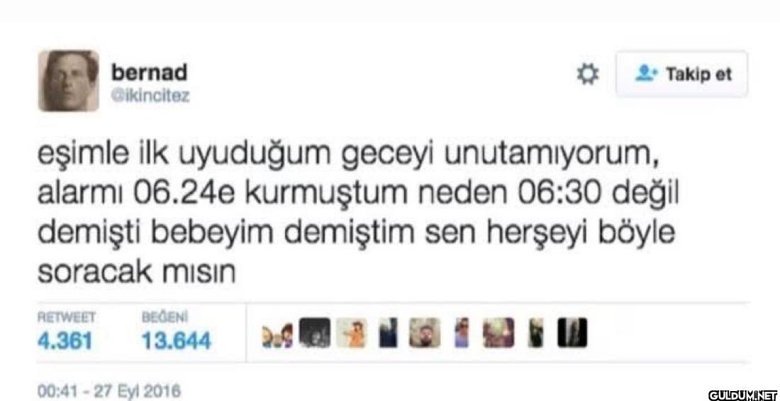 eşimle ilk uyuduğum geceyi...