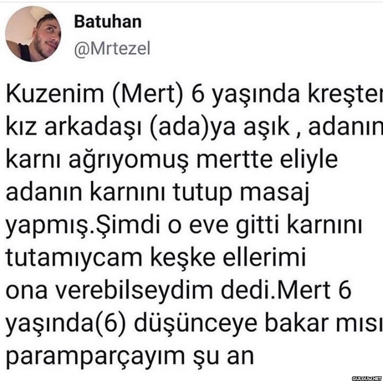 Kuzenim (Mert) 6 yaşında...