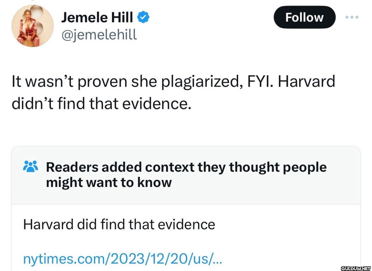 Follow It wasn't proven...