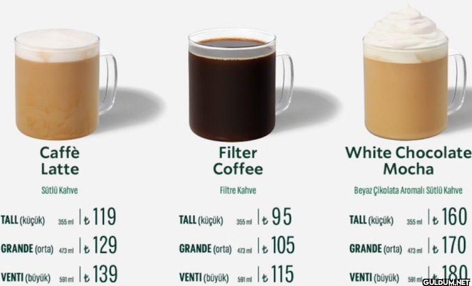 Starbucks zammı dikkat...