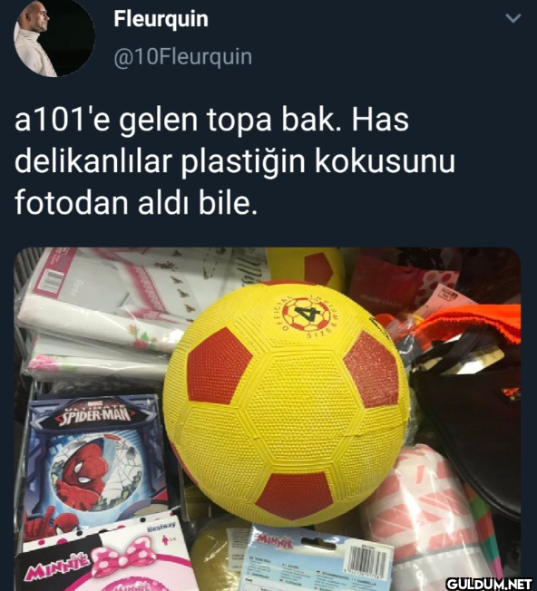 a101'e gelen topa bak. Has...