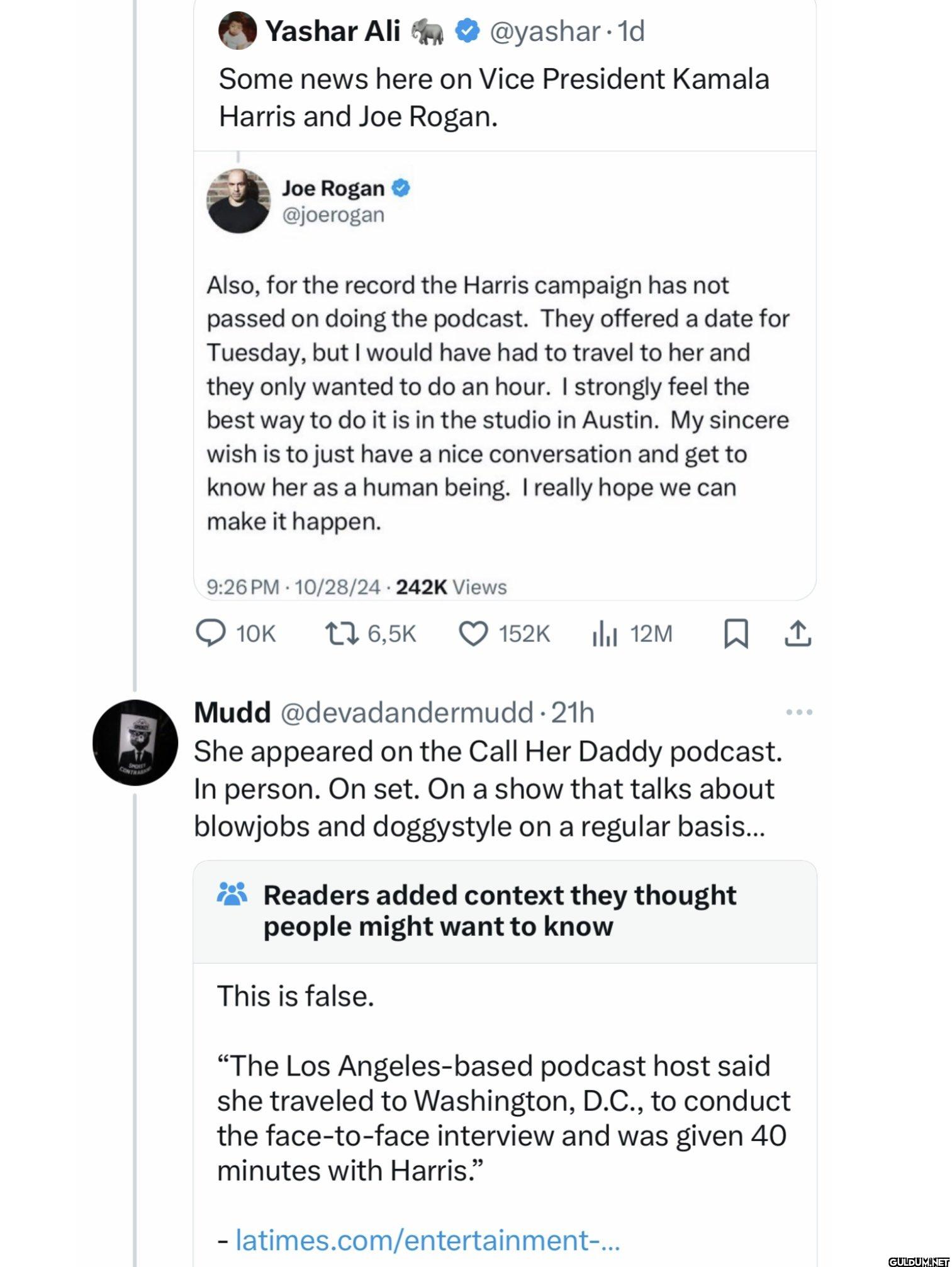 Did you watch the podcast?...
