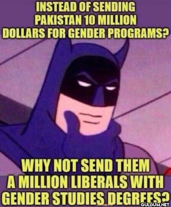 Just saying.    INSTEAD OF...