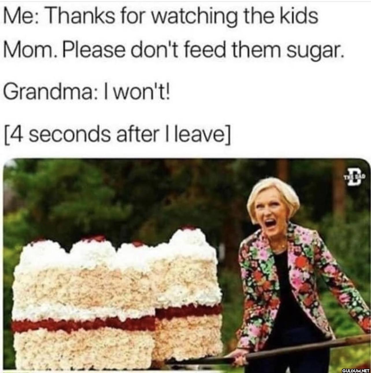 Me: Thanks for watching...