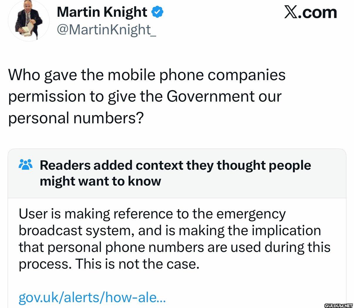 Who gave the mobile phone...