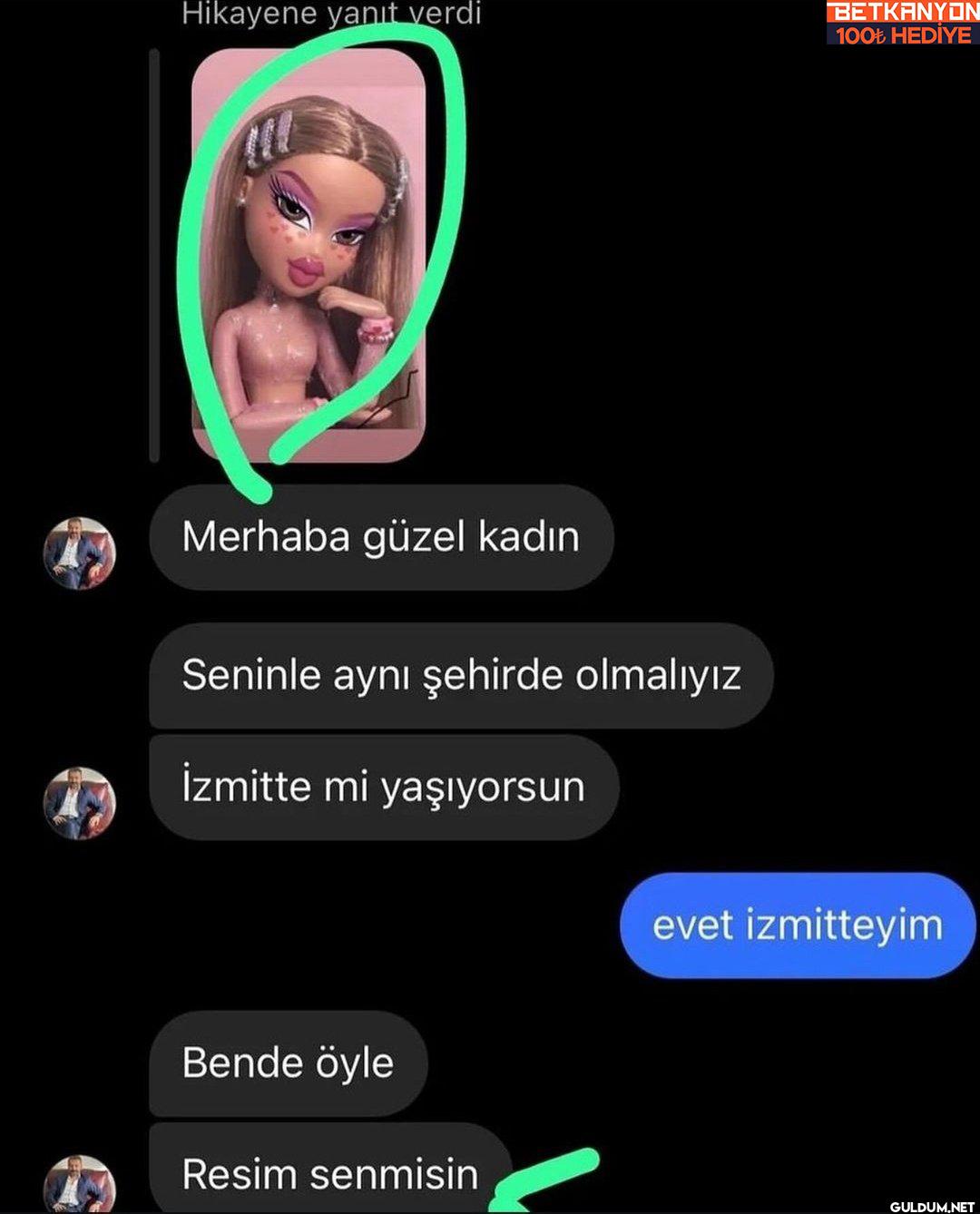 Hikayene yanıt verdi...