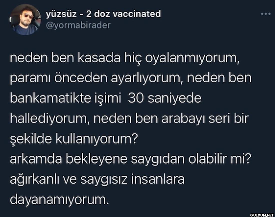 neden ben kasada hiç...