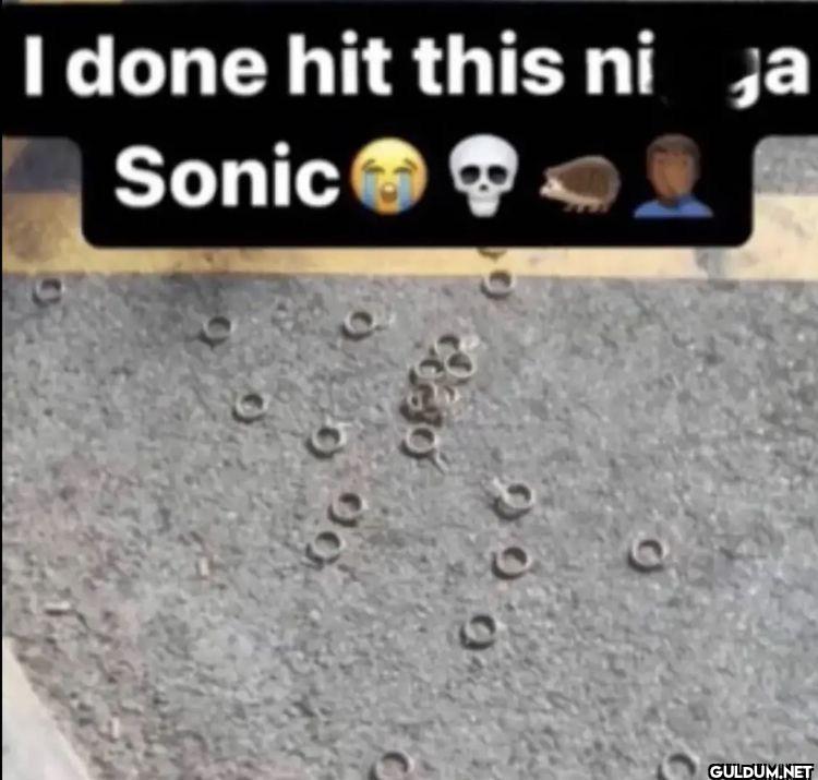 I done hit this ni ja Sonic